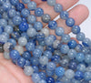 6mm Blue Aventurine Gemstone Blue Round Loose Beads 15 inch Full Strand (80005842-M27)
