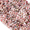 6MM Natural Thulite Gemstone Grade A Faceted Prism Double Point Cut Loose Beads (D212)