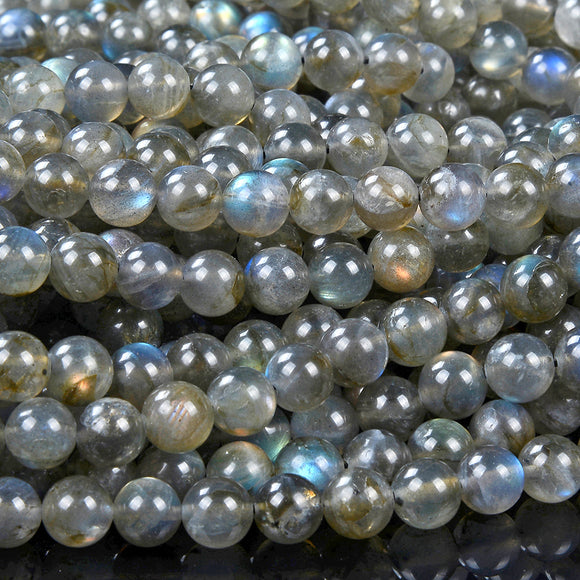 Natural Labradorite Gemstone Grade AA Round 7MM 8MM Loose Beads (D407)
