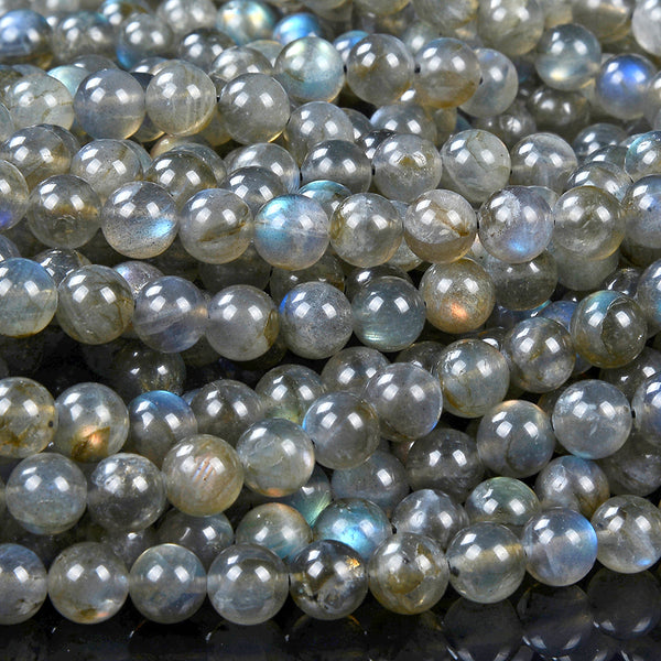 Natural Labradorite Gemstone Grade AA Round 7MM 8MM Loose Beads (D407)