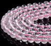 Natural Translucent Madagascar Rose Quartz Gemstone Grade AAA Round 6MM 8MM 10MM 12MM Loose Beads (D259)