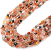 6-8MM Mix Color Rutilated Quartz Gemstone Pebble Nugget Loose Beads (D185)