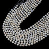 6MM Natural White Turquoise Gemstone Grade A Faceted Prism Double Point Cut Loose Beads (D213)