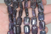 14X10mm Dark Purple Lepidolite Gemstone Grade AB Rectangle Loose Beads 15.5 inch Full Strand (90188319-664)
