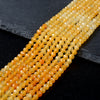 4MM Yellow Burma Jade Gemstone Grade AAA Micro Faceted Round Loose Beads 15.5 inch Full Strand (80009385-P29)
