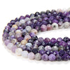 3MM Natural Purple Sugilite Gemstone Grade A Micro Faceted Round Loose Beads 15 inch Full Strand (80009275-P28)