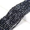 2MM Natural Black Tourmaline Gemstone Grade AA Micro Faceted Diamond Cut Cube Loose Beads (P39)