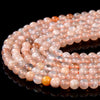 3MM Natural Sunstone Gemstone Grade A Round Loose Beads 15 inch Full Strand (80016351-P59)