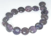 12mm Dark Purple Lepidolite Gemstone Grade AB Flat Round Loose Beads 8 inch Half Strand (90187865-655)