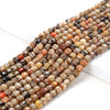 4MM Natural Orange Brown Coral Gemstone Grade A Micro Faceted Diamond Cut Cube Loose Beads (P40)