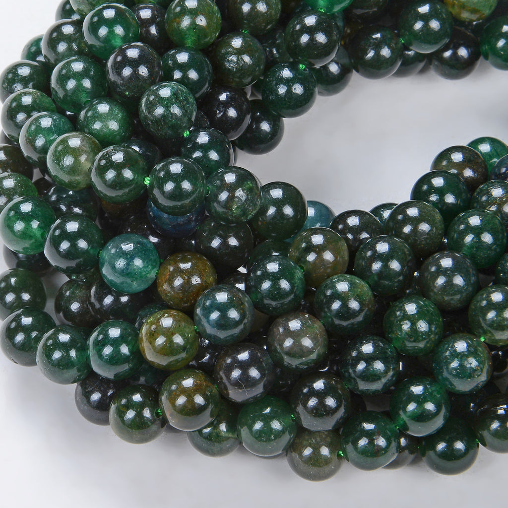 Green Tiger Eye Beads,round Tiger Eye Beads,hunter Green Gemstone