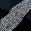 3X2MM Natural Labradorite Gemstone Grade AA Bicone Faceted Rondelle Saucer Loose Beads 15 inch Full Strand (80009454-P34)