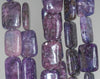 18X13mm Purple Lepidolite Gemstone Grade AA Rectangle Loose Beads 16 inch Full Strand (90188301-665)