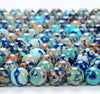 New Ocean Sea Sediment Imperial Jasper Gemstone Round 6MM 8MM Loose Beads (D290)