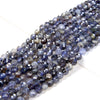 3MM Natural Iolite Gemstone Grade AA Micro Faceted Round Loose Beads 15.5 inch Full Strand (80009418-P31)