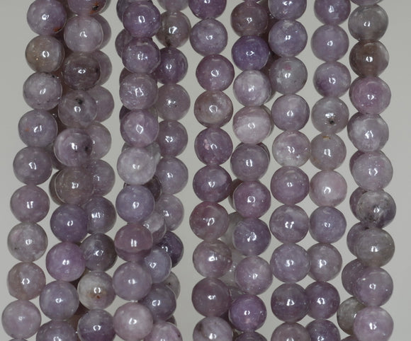6mm Light Purple Lepidolite Gemstone Grade A Round Loose Beads 16 inch Full Strand (90188373-650)