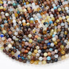 4MM Natural Multi Color Galaxy Mix Stones Gemstone Micro Faceted Round Loose Beads 15.5 inch Full Strand (80009403-P30)