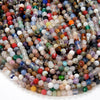 3MM Natural Multi Color Galaxy Mix Stones Gemstone Micro Faceted Round Loose Beads 15 inch Full Strand (80009396-P30)