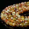 2MM Natural Green Garnet Gemstone Grade AA Micro Faceted Round Loose Beads 15 inch Full Strand (80017303-P76)
