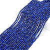 3MM Natural Lapis Lazuli Gemstone Grade AAA Micro Faceted Round Loose Beads 15 inch Full Strand (80009274-P25)