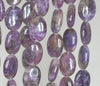 14X10mm Purple Lepidolite Gemstone Grade A Oval Loose Beads 7.5 inch Half Strand (90187928-659)