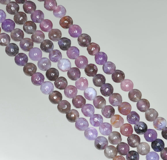 4mm Voilet Purple Lepidolite Gemstone Grade A Round Loose Beads 15.5 inch Full Strand (90188456-650)