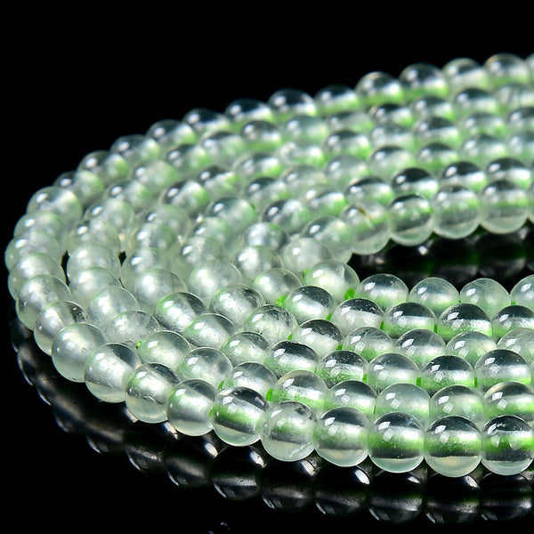 3MM Natural Prehnite Gemstone Grade AA Round Loose Beads 15 inch Full Strand (80016354-P59)