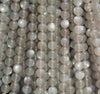 8mm Gray Moonstone Gemstone Grade AAA Round Loose Beads 7.5 inch Half Strand (80007516 H-A263)