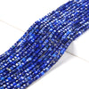 2MM Natural Lapis Lazuli Gemstone Grade AAA Micro Faceted Diamond Cut Cube Loose Beads (P42)