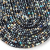 4MM Natural Chrysocolla Gemstone Micro Faceted Diamond Cut Cube Loose Beads (P41)