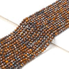 3MM Natural Iron Tiger Eye Gemstone Grade AAA Micro Faceted Round Loose Beads 15 inch Full Strand (80016212-P49)