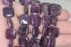 14X14mm Purple Lepidolite Gemstone Grade AA Square Loose Beads 16 inch Full Strand (90188343-669)