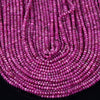 4X3MM Natural Ruby Gemstone Grade AAA Micro Faceted Rondelle Loose Beads 15 inch Full Strand (80017470-P78)