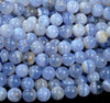 Natural Chalcedony Blue Lace Agate Gemstone Grade AA Round 6MM 7MM 8MM 9MM 10MM 11MM Loose Beads (D267)