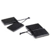 20X30MM Natural Smooth Shungite Gemstone Grade AAA Rectangle Earring Pair Pendant 2 Beads (80008571-D49)