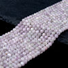 Natural Kunzite Gemstone Grade AAA Micro Faceted Round 2MM 3MM 4MM Loose Beads 15 inch Full Strand (P76)