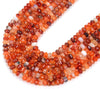10X6MM Natural Carnelian Agate Gemstone Grade AAA Faceted Rondelle Loose Beads (D346)