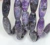 36X12mm Purple Lepidolite Gemstone Grade A Drum Barrel Loose Beads 7 inch Half Strand (90187939-709B)