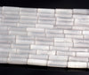 13x4mm Selenite Gemstone Round Tube Loose Beads 15.5 inch Full Strand (80007517-A263)