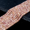4X3MM Natural Strawberry Lepidocrocite Quartz Gemstone Grade AA Micro Faceted Rondelle Loose Beads 15 inch Full Strand (80016401-P62)