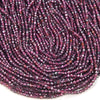Natural Purple Red Garnet Gemstone Grade AA Micro Faceted Round 1MM 2MM Loose Beads 15 inch Full Strand (P49)