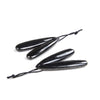 10X45MM Natural Smooth Shungite Gemstone Grade AAA Teardrop Earring Pair Pendant 2 Beads (80008568-D49)
