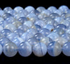 Natural Chalcedony Blue Lace Agate Gemstone Grade AA Round 6MM 7MM 8MM 9MM 10MM 11MM Loose Beads (D267)