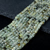 4MM Natural Prehnite Gemstone Grade A Micro Faceted Diamond Cut Cube Loose Beads (P41)