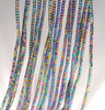 1X1MM Rainbow Hematite Gemstone Round Tube Loose Beads 16 inch Full Strand (80000004-A36)
