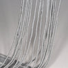 1X1MM Matte Silver Hematite Gemstone Round Tube Loose Beads 16 inch Full Strand (80000009-A36)