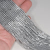 2x2MM Silver Hematite Gemstone Square Rouded Cube Loose Beads 16 inch Full Strand (80000016-A36)