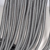 4X1MM Matte Black Hematite Gemstone Heishi Wave Rondelle Slice Loose Beads 16 inch Full Strand (80000027-A36)