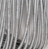 4X1MM Matte Silver Hematite Gemstone Heishi Wave Rondelle Slice Loose Beads 16 inch Full Strand (80000029-A36)