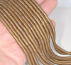4X1MM Matte Gold Hematite Gemstone Heishi Wave Rondelle Slice Loose Beads 16 inch Full Strand (80000030-A36)